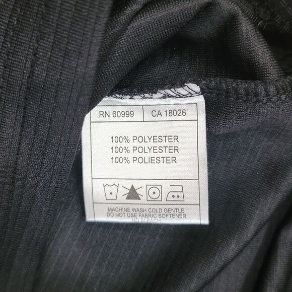 New Antigua NFL Black & Blue Quarter-Zip Pullover Carolina Panthers Shirt Size L - Picture 3 of 6